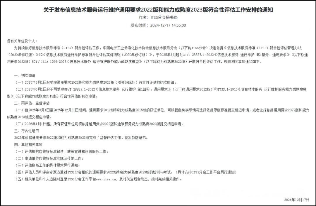 2025年3月起ITSS换版(图1) 2025年3月起ITSS换版(图1)